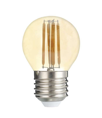 Лампа светодиодная филаментная PLED OMNI 6Вт G45 3000К тепл. бел. E27 230В/50Гц Gold JazzWay 5021242