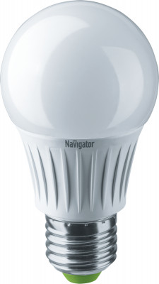 Лампа светодиодная 61 664 NLL-A60-10-127-4K-E27 10Вт грушевидная матовая 4000К нейтр. бел. E27 800лм 110-140В низковольтная Navigator 61664