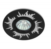Светильник точечный DK LD30 BK 11Вт MR16 220В декор со светодиод. подсветкой черн. ЭРА Б0036498