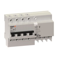 Выключатель автоматический дифференциального тока 4п C 25А 30мА тип A 4.5кА АД14-42 УХЛ4 КЭАЗ 141608