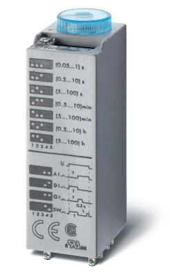Таймер мультифункциональный 24В AC/DC 2CO 10А 0.05с…100ч IP40 с металл. клипса 094.81 FINDER 850200240000