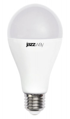 Лампа светодиодная PLED-LX 20Вт A65 грушевидная 3000К тепл. бел. E27 JazzWay 5028425