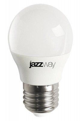 Лампа светодиодная PLED-LX 8Вт G45 шар 3000К тепл. бел. E27 Pro JazzWay 5028654