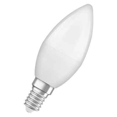 Лампа светодиодная LED Antibacterial B 5.5Вт свеча матовая 6500К холод. бел. E14 470лм 220-240В угол пучка 220град. бактерицидн. покрыт. (замена 50Вт) OSRAM 4058075561397
