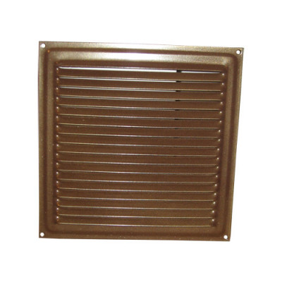 Решетка вентиляционная метал. коричневая 200х200
