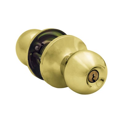 Шлосс 42012 защелка дверная kl-01 с ручкой шар, ключ/фиксатор, золото (30)