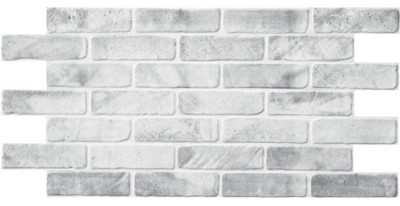 Панель стеновая декоративная ПВХ грейс 1020*495 кирпич старый серый 10 шт в упаковке