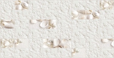 Панель стеновая декоративная ПВХ грейс 955*480 10шт/уп плитка белая ракушка