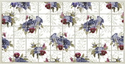Панель стеновая декоративная ПВХ грейс 964*484 10шт/уп плитка цветы фиолетовые
