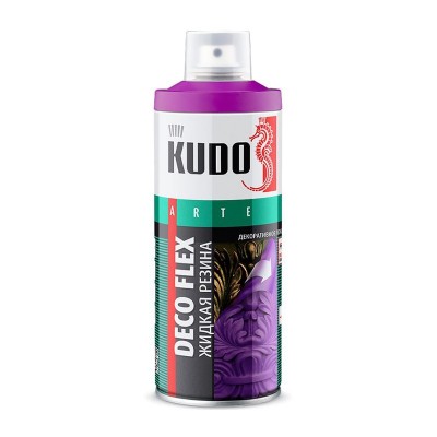 Кудо ku-5301 эмаль аэрозольная декоративная «жидкая резина» (белая) (0,52л)