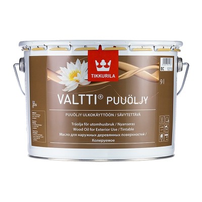 Тиккурила валтти (valtti puuoljy ec) алкидное масло для наружных деревянных поверхностей (9л)