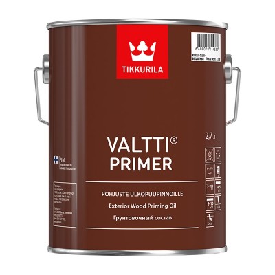 Тиккурила валтти праймер (valtti primer) грунтовочный антисептик для древесины (2,7л)
