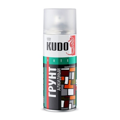 Кудо ku-2004 грунт аэрозольный универсальный алкидный белый (0,52л)