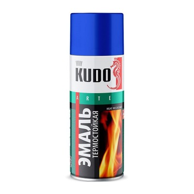 Кудо ku-5003 эмаль аэрозольная термостойкая белая (0,52л)