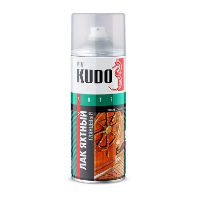 Кудо ku-9003 лак аэрозольный яхтный универсальный глянцевый (0,52л)