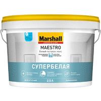 Маршал маэстро белый потолок люкс краска вд для потолков (2,5л) 5183688
