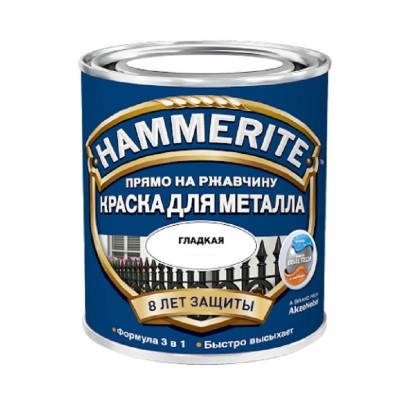 Хаммерайт краска по ржавчине гладкий серебро (2,5л) 5094032