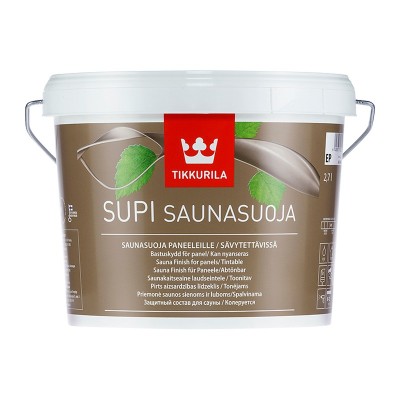 Тиккурила супи сауна протект (supi sauna protect) защитный состав для саун п/мат (2,7л)