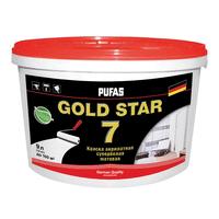 Пуфас gold star 7 краска акрилатная супербелая мат. (1л) образец