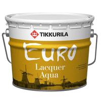Тиккурила евро аква (euro lacquer aqua) лак п/глян (9л)