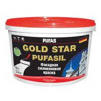Пуфас gold star pufasil краска фасадная силиконовая мороз. основа а (1л) образец