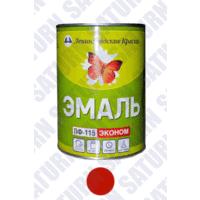 Ленинградские краски эмаль пф-115 эконом красная (0,9кг)