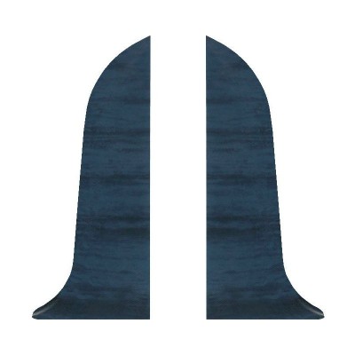 Т.пласт 035 заглушка левая и правая 58мм ольха синяя (уп=100шт, 50 лев, 50 прав)