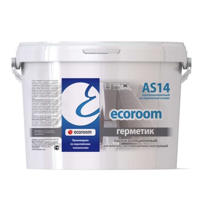 Экорум as-14 герметик акриловый пароизоляционный (7кг) белый