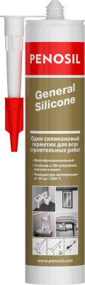 Герметик 100% силиконовый penosil general silicone белый, нейтральный, 280мл