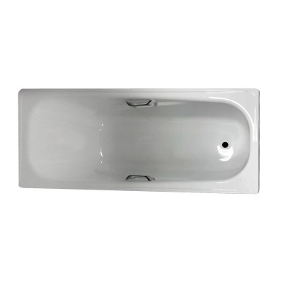 Сантехпром ванна стальная эмалирован. италика l-1700мм с подлокотниками в комплекте с ножками и руч.