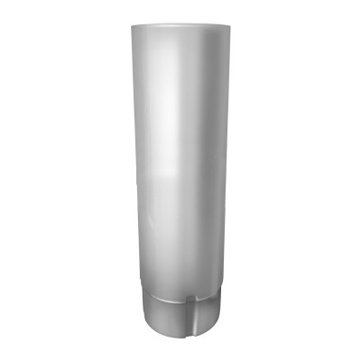 Труба соединительная металл d90мм белый (1м)