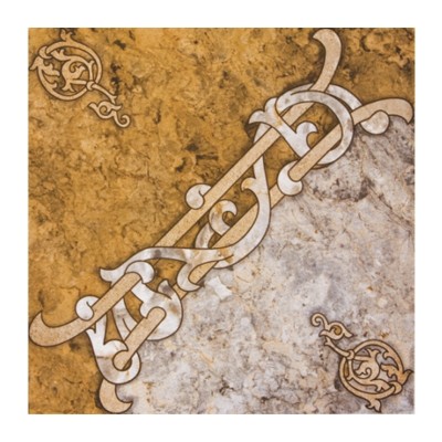 Аксима арабская вязь плитка напольная 327х327х8мм глазурованная, серия люкс