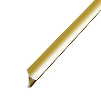 Раскладка-уголок под плитку анодир. алюм. универс 7-10мм (внутр.) 2,7м золото (пк 06-01-2700-02л)