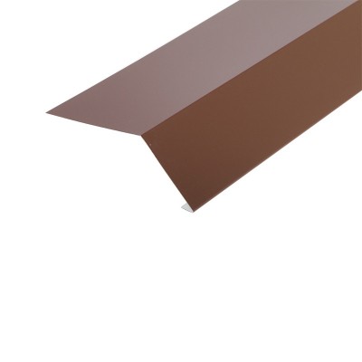 Планка карнизная для гибкой черепицы (ral 8017) коричневый шоколад (2м)