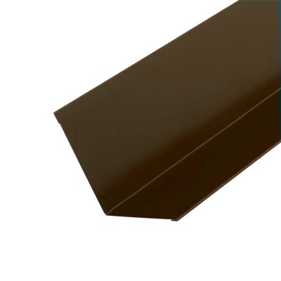 Планка примыкания для гибкой черепицы (ral 8017) коричневый шоколад (2м)