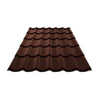 Металлочерепица (ral 8017) коричневый шоколад 1190х2250х0,5мм (2,68м2)