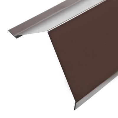 Планка карнизная для металлочерепицы (ral 8017) коричневый шоколад (2м)