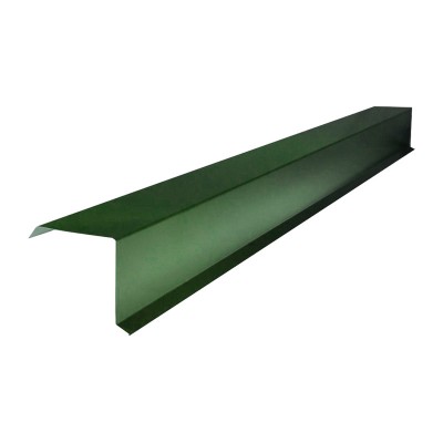 Планка торцевая для металлочерепицы (ral 6005) зеленый мох (2м)