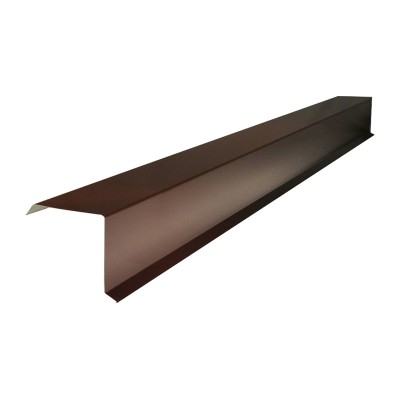 Планка торцевая для металлочерепицы (ral 8017) коричневый шоколад (2м)