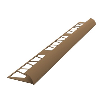 Идеал раскладка-уголок под плитку 9-10мм (наружная) 2,5м карамель (1шт)