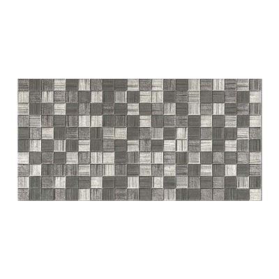 Аксима мегаполис плитка настенная 250х500х8мм мозаика темно-серая, серия люкс
