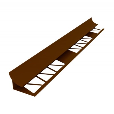 Идеал раскладка-уголок под плитку 7-8мм (внутренняя) 2,5м коричневая (1шт)