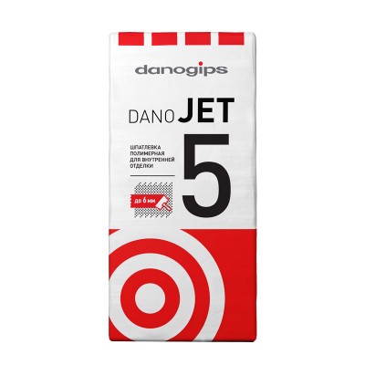 Даногипс финишная полимерная шпатлевка dano jet 5 (25кг)