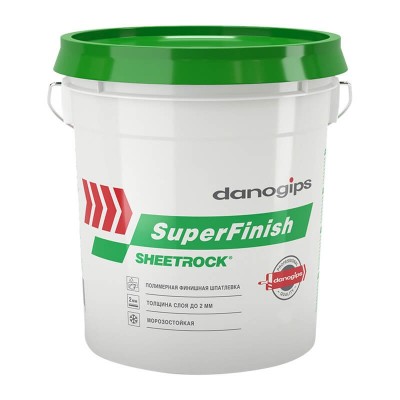 Даногипс шпаклевка готовая суперфиниш (28кг) (17л)