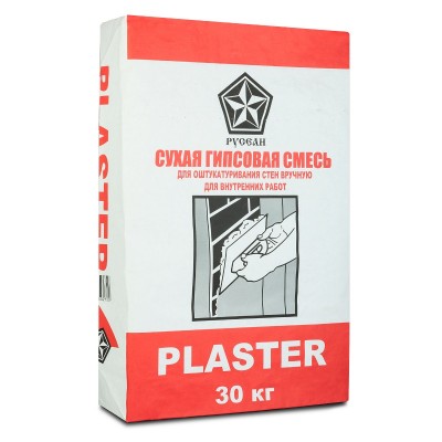 Русеан штукатурная смесь plaster на гипсовой основе (30кг)