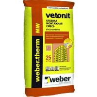 Вебер.ветонит терм мв (25кг) клеевая смесь для монтажа минеральной ваты